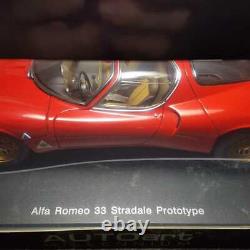 Exposition Abandonnée Autoart 1/18 Alfa Romeo Tipo 33 Stradare Prototype 1967 Rouge