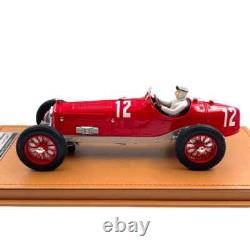F1 Tecnomodel 1/18 Alfa Romeo P3 Type B T. Nuvolari n°12 Vainqueur Figurine Brake Action