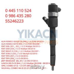 Injecteur de carburant diesel 0445110524 pour FIAT 500L ALFA ROMEO LANCIA DOBLO TIPO