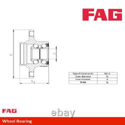 Kit de roulement de roue arrière OEM FAG 713606330 compatible avec Alfa Romeo Fiat Tipo 51754196