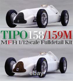 Modèle Usine Hiro K519 112 Alfa Romeo Tipo158 Fulldetail Kit