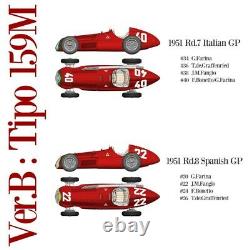 Modèle Usine Hiro K520 Ver. B 112 Alfa Romeo Tipo159m Kit Complet