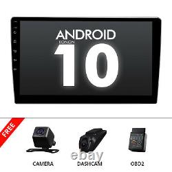 Obd+dvr+cam+ Android 10.1 Double Din Écran Tactile De Voiture Audio Unités En Dash Stéréo