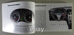 Plan de bord + instructions d’utilisation Alfa Romeo Spider Type 916 T. Spark + V6