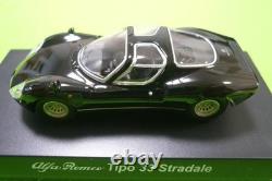 Rare collection de mini voitures Kyosho 1/64 Alfa Romeo Tipo 33 Stradale noire