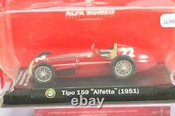 Traduisez ce titre en français : LL989 Fabbri Alfa Romeo 05 1/43 143 22 Type 159 Alfetta GP Espagne 1951 Boue.